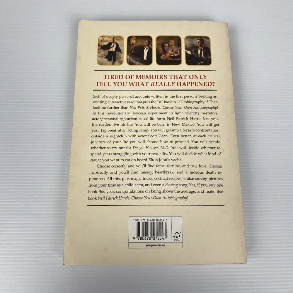 🤑 Choose Your Own Autobiography By Neil Patrick Harris Large Paperback Book - Picture 6 of 12